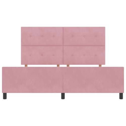 Ružičasti Baršunasti Krevet 180x200 cm Cijena