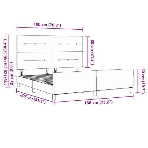 Ružičasti Baršunasti Krevet 180x200 cm Cijena