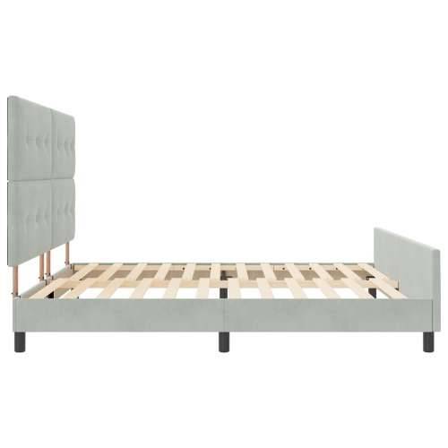 Krevetna Konstrukcija Svjetlosiva 200x200 cm Baršun Cijena