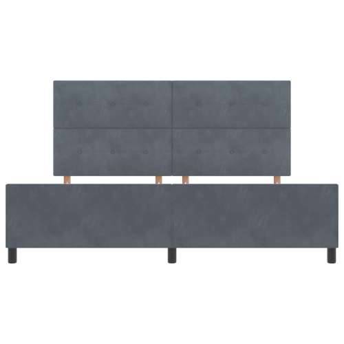 Okvir kreveta Tamno sivi 200x200 cm Baršun Cijena