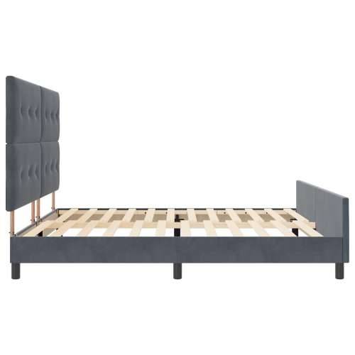 Okvir kreveta Tamno sivi 200x200 cm Baršun Cijena