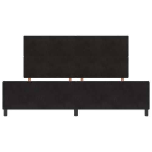 Krevet s okvirom Crni 200x200 cm Baršun Cijena