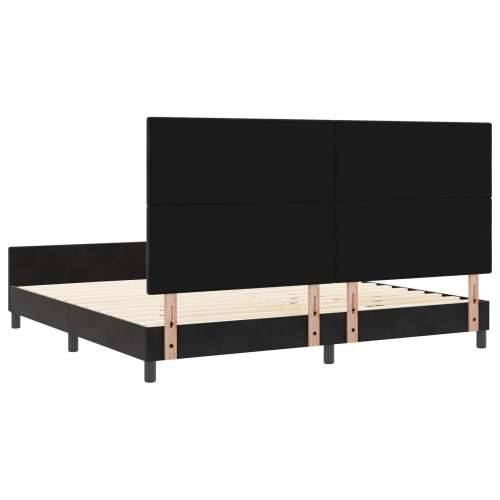Krevet s okvirom Crni 200x200 cm Baršun Cijena