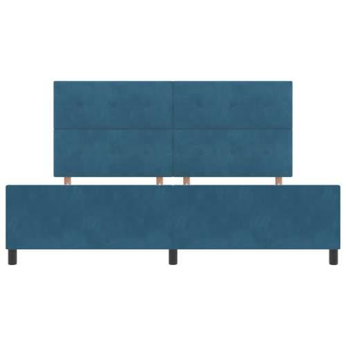 Krevet Okvir Tamnoplavi 200x200 cm Baršun Cijena