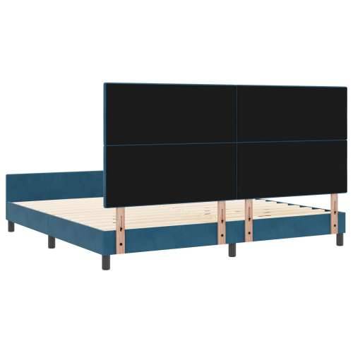 Krevet Okvir Tamnoplavi 200x200 cm Baršun Cijena