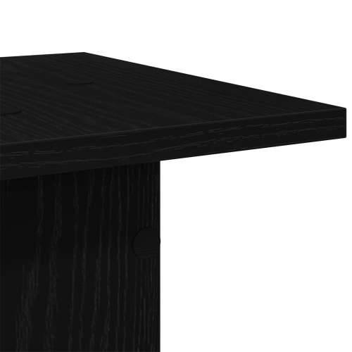 Stalak za biljke 2 kom Crni hrast 30x30x80 cm Konstruirano drvo Cijena