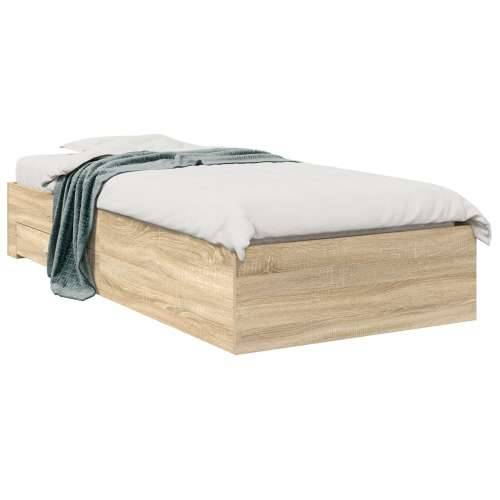 Krevetna Okvir Sonoma Hrast 90x190 cm Konstruirano Drvo Cijena