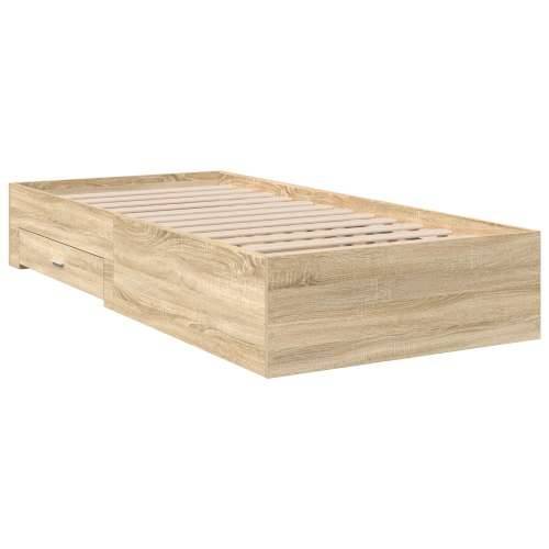 Krevetna Okvir Sonoma Hrast 90x190 cm Konstruirano Drvo Cijena