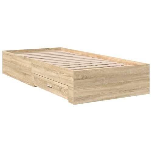 Krevetna Okvir Sonoma Hrast 90x190 cm Konstruirano Drvo Cijena