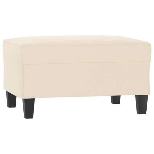 3-dijelni set sofa s jastucima bež od mikrovlakana - Bež s jastucima i tabureom Cijena