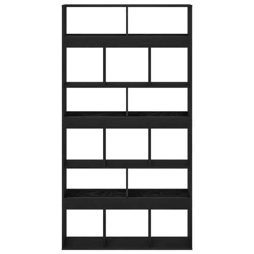 Stalak za biljke Crna Hrast Konstruirano drvo 100x33x187,5 cm Cijena