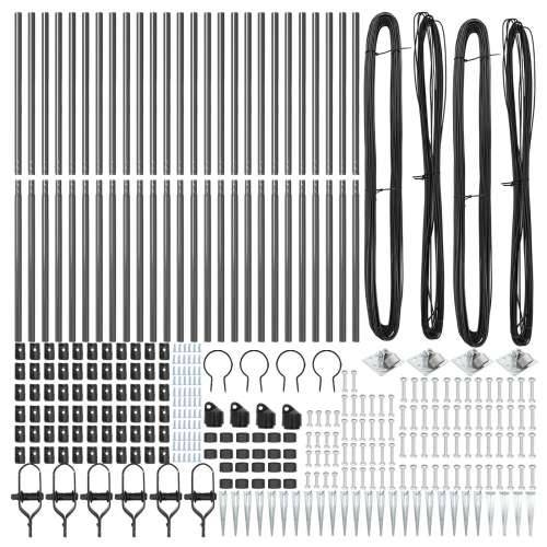 Stubovi Ograde s Oštricom 26 kom Ø32 mm 160 cm Ogalvanizirani Čelik Cijena
