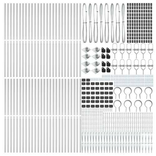 Stupovi ograde s šiljkom 52 kom Ø32 mm 160 cm Galvanizirani čelik Cijena