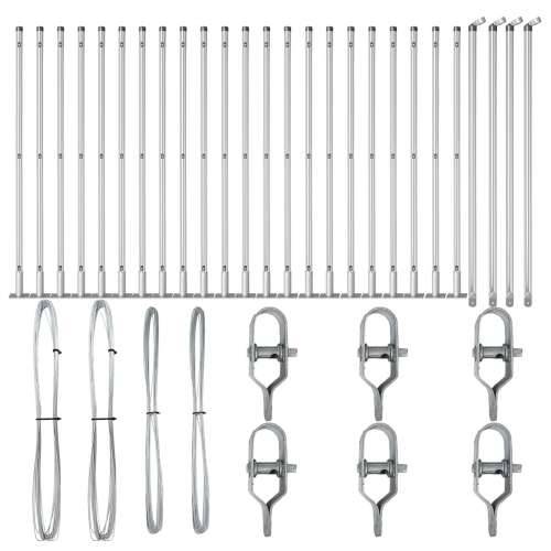 Stupovi ograde s postoljem 26 kom Ø32mm 70cm Galvanizirani čelik Cijena