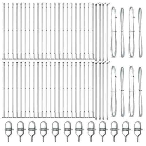 Stupovi ograde s postoljem 52 kom Ø32mm 90cm Galvanizirani čelik Cijena