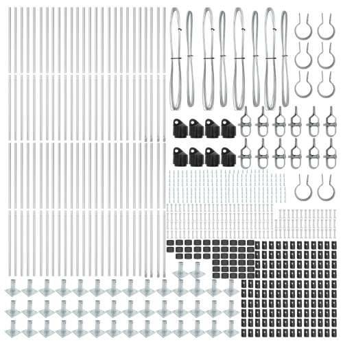 Stupovi ograde s baznim pločama 52 kom Ø32mm 68,5cm Galvanizirani čelik Cijena