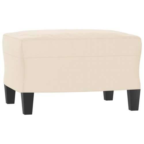 3-dijelni set sofa s jastucima bež tkanina od mikrovlakana - Bež S osloncem za noge Cijena