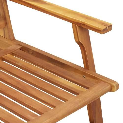 Vrtna Klupa 122.5x77x74 cm Masivno Bagremovo Drvo Cijena