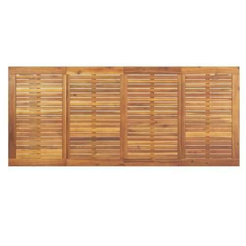 vanjski blagovaonski stol sivi 200x90x75 cm čelični i solidno drvo akacija Cijena