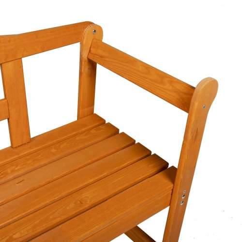 Vanjska klupa Acacia 119x76x44 cm Čvrsta drvena bor Cijena