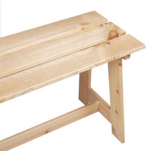 Vanjska klupa 119x35x47 cm Odgovara masivnoj borovini Cijena