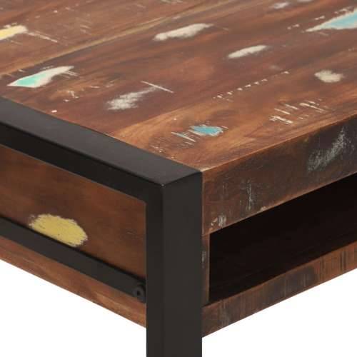 toaletni stol s ogledalom višebojni 100x50x75 cm od masivnog obnovljenog drva Cijena