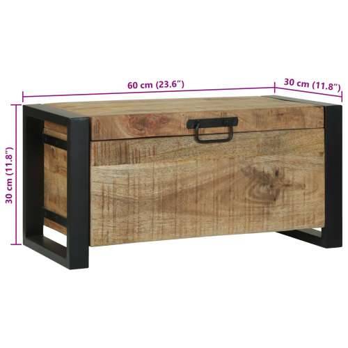 kutije za pohranu 60x30x30cm od masivnog drva manga i metala Cijena