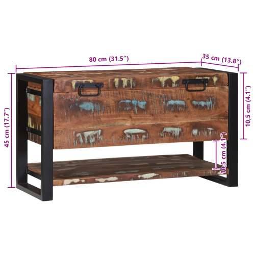 Skladišna kutija Višebojna 80x35x45 cm Masivno drvo obnovljeno Cijena