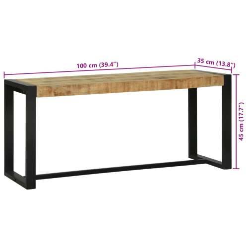 Klupa 100x35x45 cm Od čvrstog drva manga Cijena