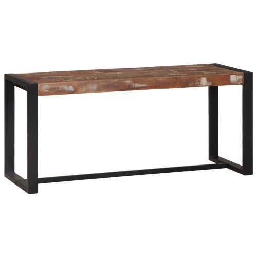 Klupa Višebojno 100x35x45 cm Masivno drvo obnovljeno Cijena