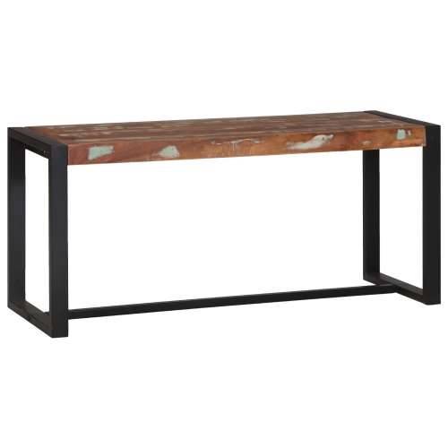 Klupa Višebojno 100x35x45 cm Masivno drvo obnovljeno Cijena
