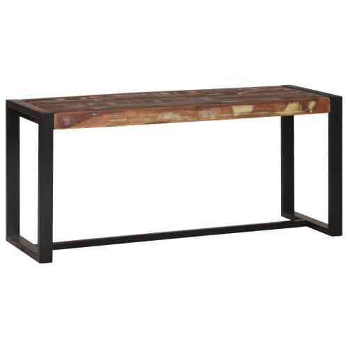 Klupa Višebojno 100x35x45 cm Masivno drvo obnovljeno Cijena