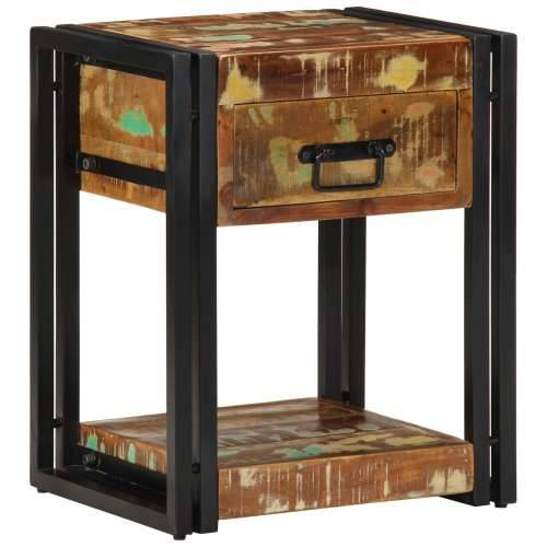 Noćni ormarić 40x35x50 cm Masivno drvo obnovljeno Cijena