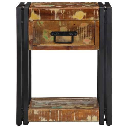 Noćni ormarić 40x35x50 cm Masivno drvo obnovljeno Cijena