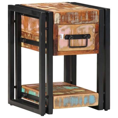 Noćni ormarić 2 kom 40x40x40 cm Obnovljeno masivno drvo Cijena