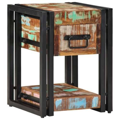 Noćni ormarić 2 kom 40x40x40 cm Obnovljeno masivno drvo Cijena
