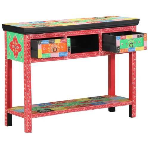 Konzolni Stol Raznobojni 100x30x75 cm Od Maslinovog Drva Cijena