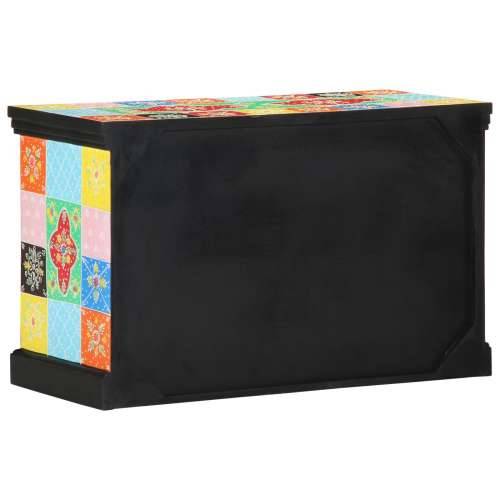 TV kabinet - Višebojni, 80x35x50 cm, od čvrstog drva manga Cijena