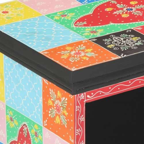TV kabinet - Višebojni, 80x35x50 cm, od čvrstog drva manga Cijena