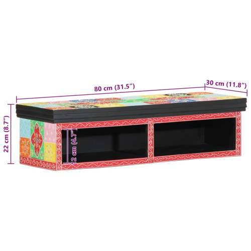 TV kabinet zidni višebojni 80x30x22 cm od inženjerskog drva Cijena