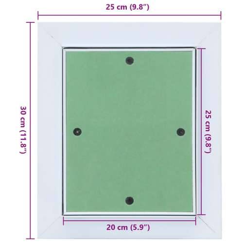 Aluminijski okvir za pristup s gipsom 200x250 mm Cijena