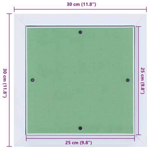 Panel za pristup s aluminijskim okvirom i gipsom 250x250 mm Cijena