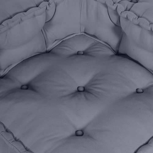 Modularni Pouf Siva 140x70x36 Tkanina Cijena