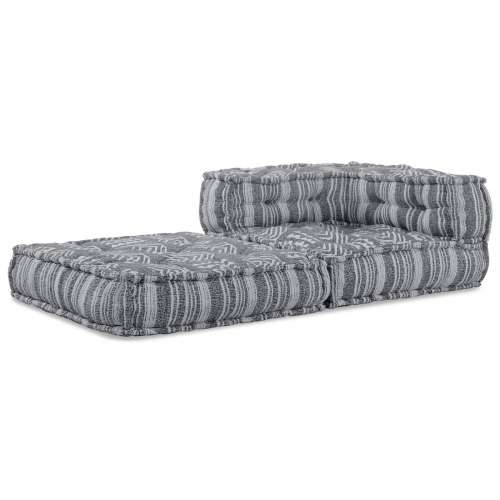 Sivi Modularni Pouf 70x70x54 Tkanina Cijena