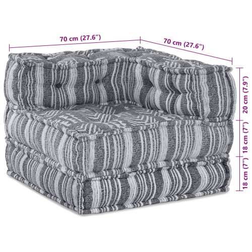 Sivi Modularni Pouf 70x70x54 Tkanina Cijena