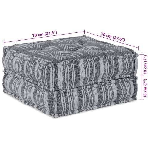 Modularni Pouf Siva 70x70x36 Tkanina Cijena