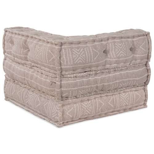Modularni Pouf u svijetlosmeđoj boji 70x70x54 od tkanine Cijena