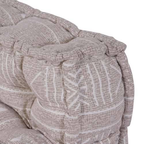 Modularni Pouf u svijetlosmeđoj boji 70x70x54 od tkanine Cijena