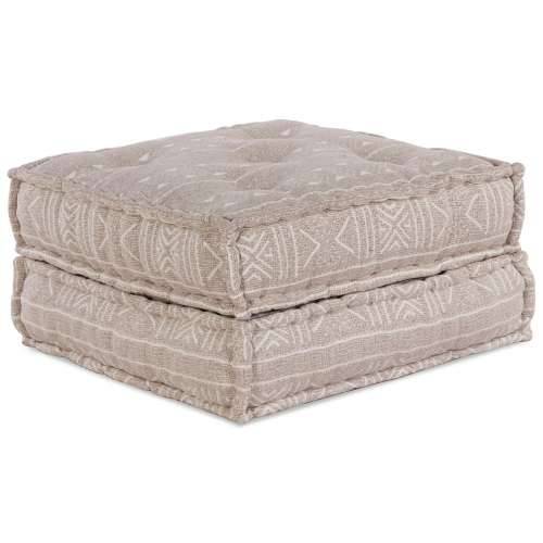 Modularni Pouf Svijetlo Smeđi 70x70x36 Tkanina Cijena