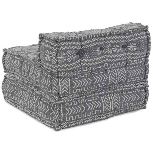 Modularni Pouf Svijetlosive Boje 70x70x54 Tkanina Cijena